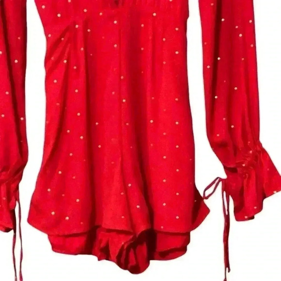 Beach Riot Vena Romper Women XS Red Romantic Seductive Valentines Date Night NWT - Picture 8 of 15